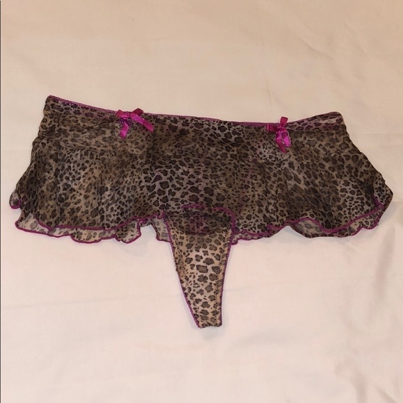 New Passion Forever Sexy Animal Print Thong Panty - Picture 1 of 13
